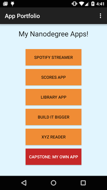Android Portfolio App